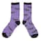 Purple & Black Bat Crew Socks by Celebrate It™